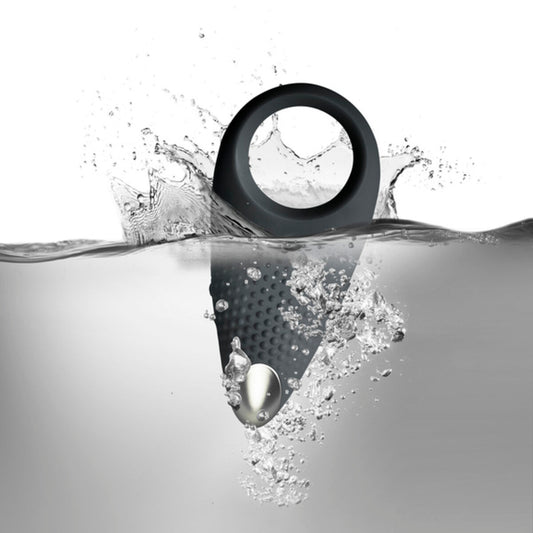 Anneau Pénis Rocks-Off Vibration Noir