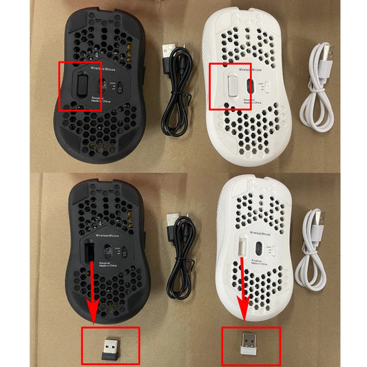 Souris gaming sans fil rechargeable USB-C