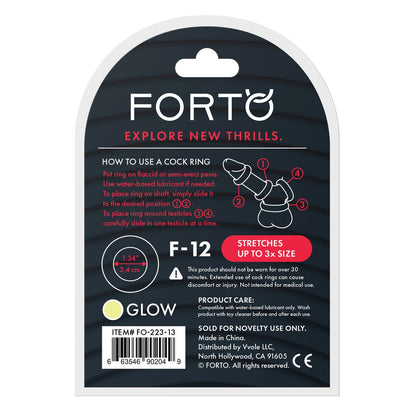 Anneau Pénis Forto Blanc Ø 35 mm (Taille unique)