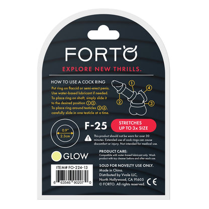 Anneau Pénis Forto Blanc Ø 23 mm