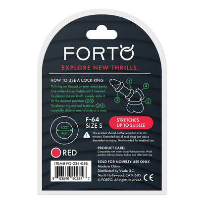 Anneau Pénis Forto Rouge S Ø 40 mm