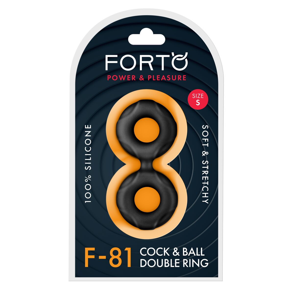 Anneau Pénis Forto Noir Ø 44 mm (Taille unique)