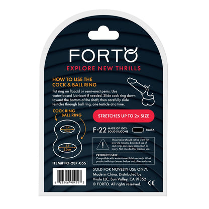 Anneau Pénis Forto Noir S