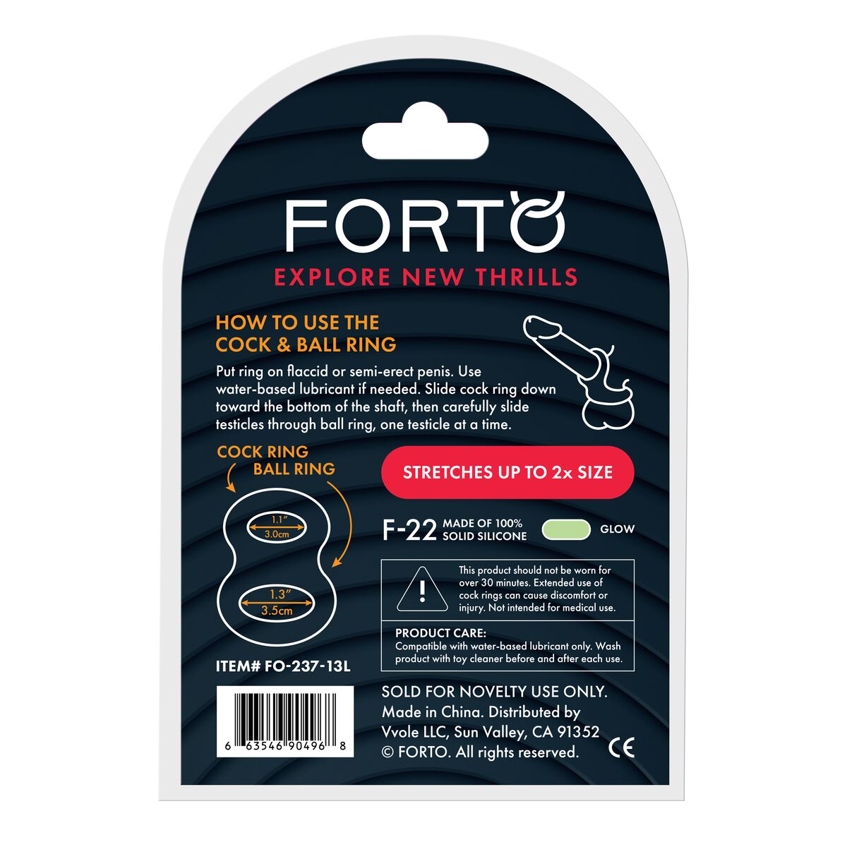 Anneau Pénis Forto Blanc L