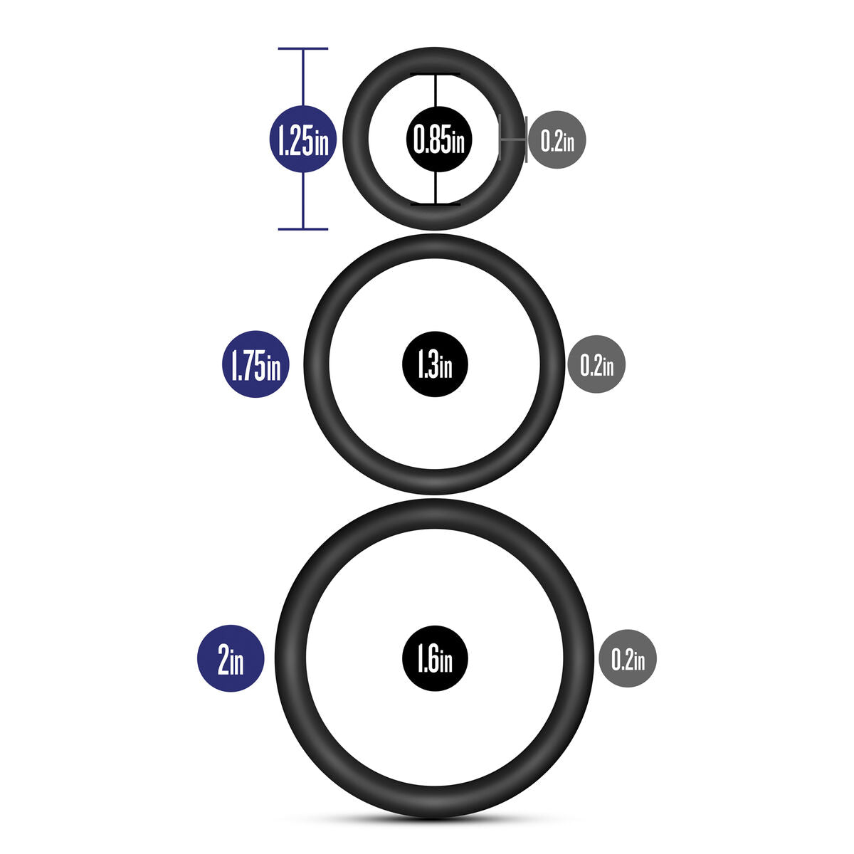 Anneau Pénis Blush Performance Noir