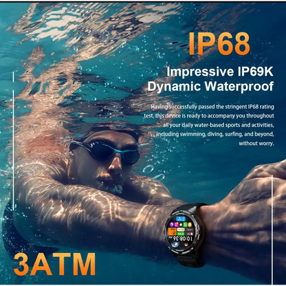 2025 NOUVEAU populaire en plein air GPS tracker sport montre intelligente hommes 500 mAh NFC HD appel IP68 profondeur