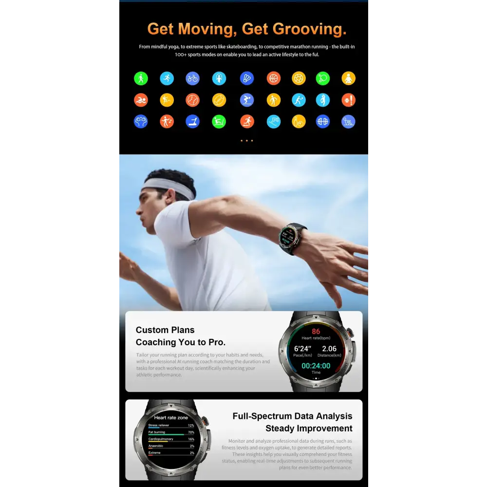 2025 NOUVEAU populaire en plein air GPS tracker sport montre intelligente hommes 500 mAh NFC HD appel IP68 profondeur