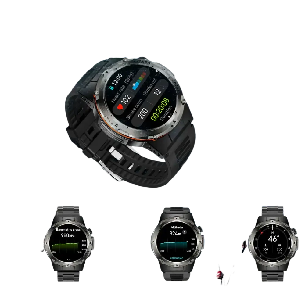 2025 NOUVEAU populaire en plein air GPS tracker sport montre intelligente hommes 500 mAh NFC HD appel IP68 profondeur