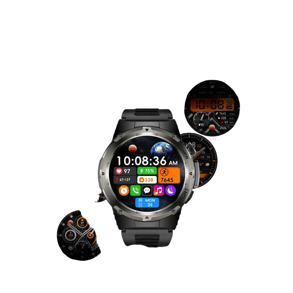 2025 NOUVEAU populaire en plein air GPS tracker sport montre intelligente hommes 500 mAh NFC HD appel IP68 profondeur