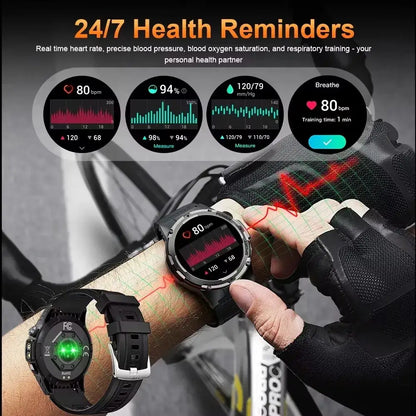 2025 NOUVEAU populaire en plein air GPS tracker sport montre intelligente hommes 500 mAh NFC HD appel IP68 profondeur