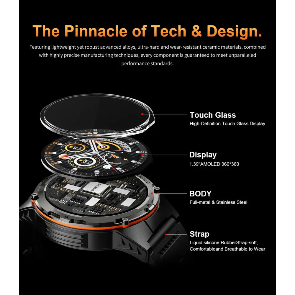 2025 NOUVEAU populaire en plein air GPS tracker sport montre intelligente hommes 500 mAh NFC HD appel IP68 profondeur