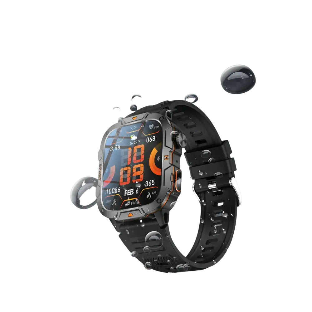 2025 nouveau pour Xiaomi montre intelligente de qualité militaire hommes 1.96 ’écran AMOLED 5ATM étanche sport Fitness