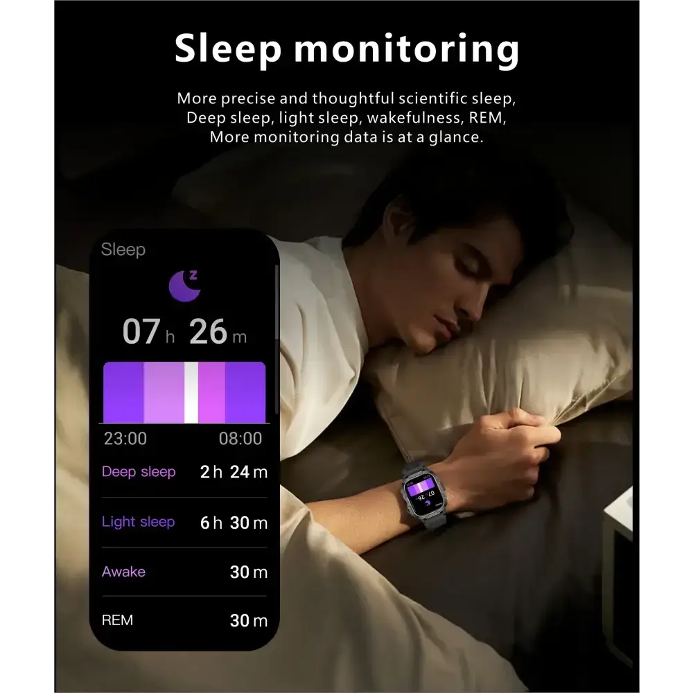2025 nouveau pour Xiaomi montre intelligente de qualité militaire hommes 1.96 ’écran AMOLED 5ATM étanche sport Fitness