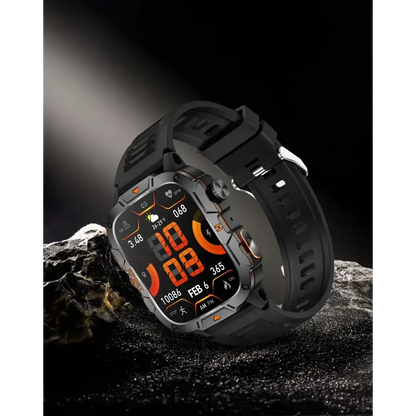 2025 nouveau pour Xiaomi montre intelligente de qualité militaire hommes 1.96 ’écran AMOLED 5ATM étanche sport Fitness