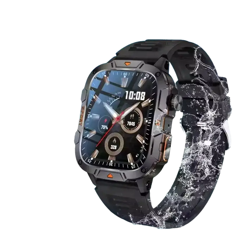 2025 nouveau pour Xiaomi montre intelligente de qualité militaire hommes 1.96 ’écran AMOLED 5ATM étanche sport Fitness