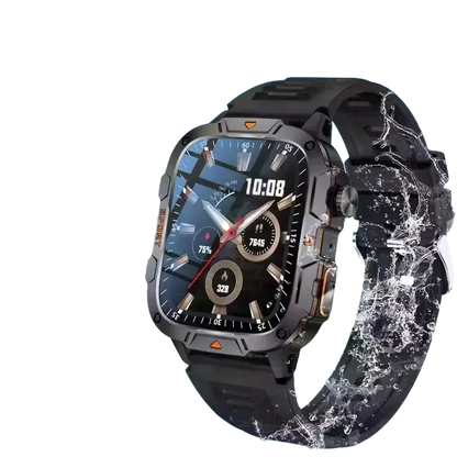 2025 nouveau pour Xiaomi montre intelligente de qualité militaire hommes 1.96 ’écran AMOLED 5ATM étanche sport Fitness