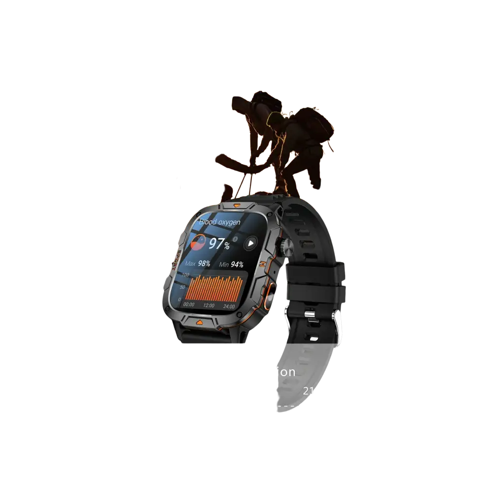 2025 nouveau pour Xiaomi montre intelligente de qualité militaire hommes 1.96 ’écran AMOLED 5ATM étanche sport Fitness