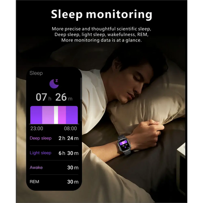 2025 nouveau pour Xiaomi montre intelligente de qualité militaire hommes 1.96 ’écran AMOLED 5ATM étanche sport Fitness