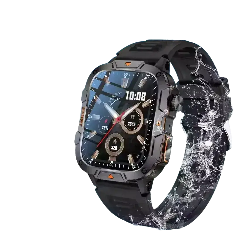 2025 nouveau pour Xiaomi montre intelligente de qualité militaire hommes 1.96 ’écran AMOLED 5ATM étanche sport Fitness