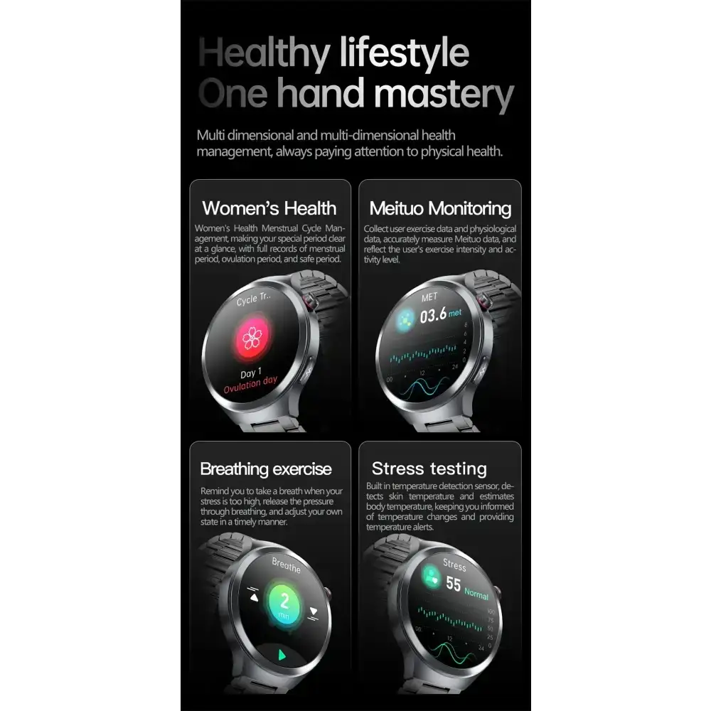 2025 nouveau pour XIAOMI santé Trackr acide uricique lipides sanguins montre intelligente pression artérielle ECG + PPG