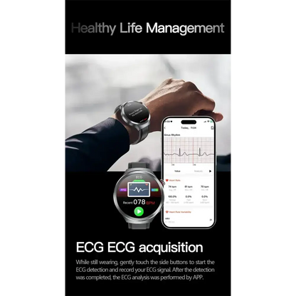 2025 nouveau pour XIAOMI santé Trackr acide uricique lipides sanguins montre intelligente pression artérielle ECG + PPG