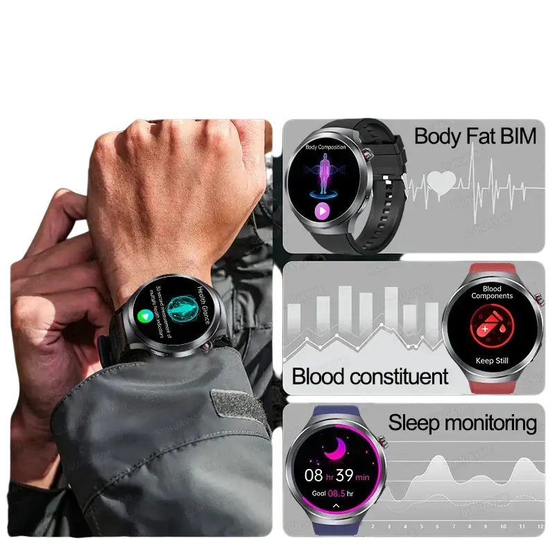 2025 nouveau pour XIAOMI santé Trackr acide uricique lipides sanguins montre intelligente pression artérielle ECG + PPG