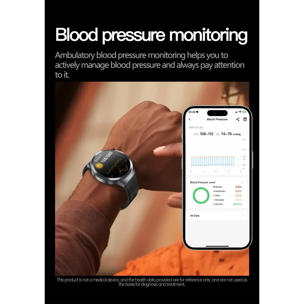 2025 nouveau pour XIAOMI santé Trackr acide uricique lipides sanguins montre intelligente pression artérielle ECG + PPG