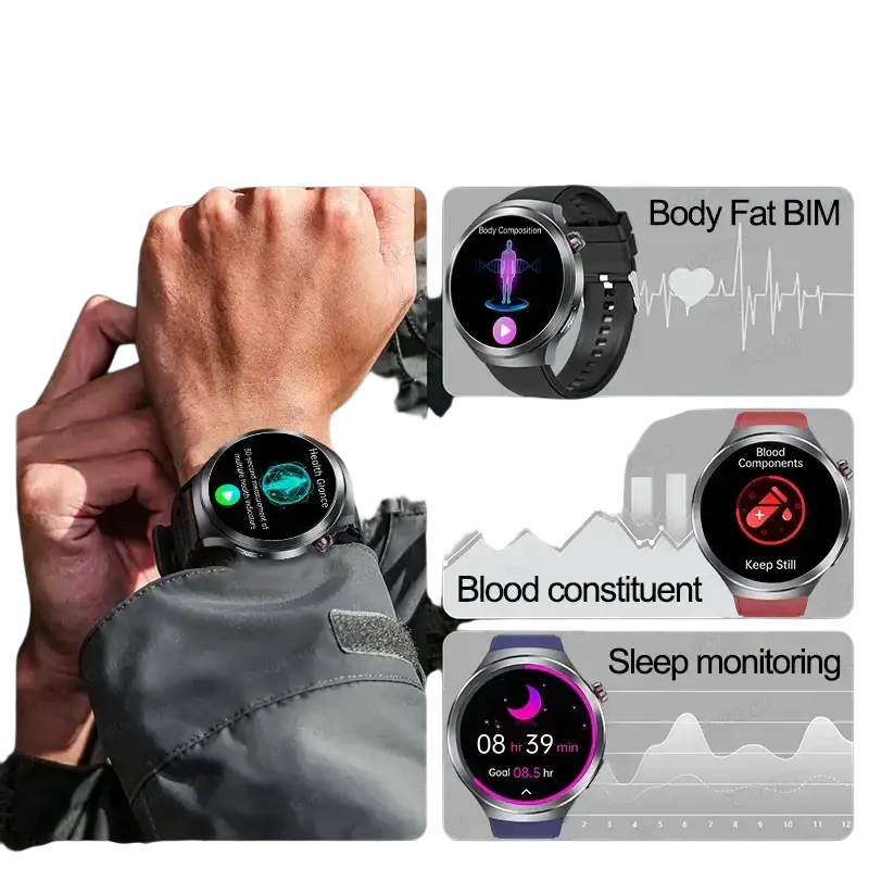 2025 nouveau pour XIAOMI santé Trackr acide uricique lipides sanguins montre intelligente pression artérielle ECG + PPG