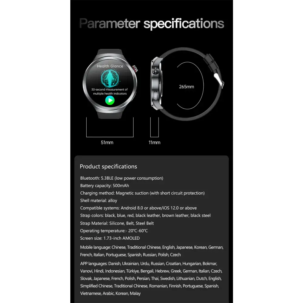 2025 nouveau pour XIAOMI santé Trackr acide uricique lipides sanguins montre intelligente pression artérielle ECG + PPG