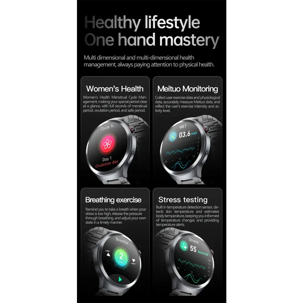 2025 nouveau pour XIAOMI santé Trackr acide uricique lipides sanguins montre intelligente pression artérielle ECG + PPG