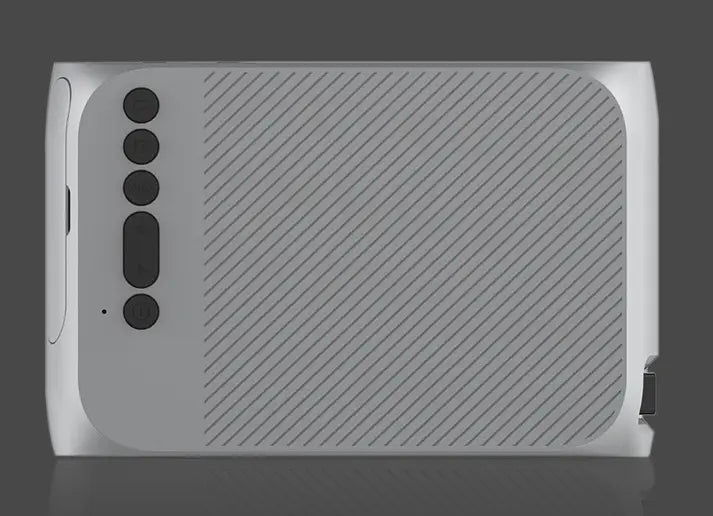 Coque téléphone argentée texturée pour projecteur portable mini maison