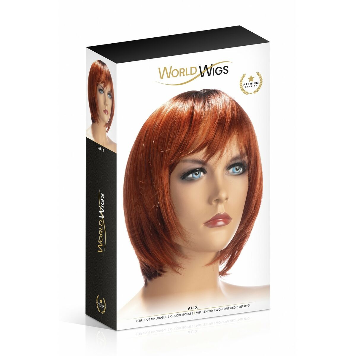 Accessoire Érotique World Wigs Alix Noir Perruques