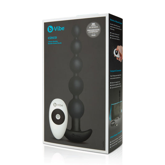 Anale à Perles Noire B-Vibe 9516 Silicone