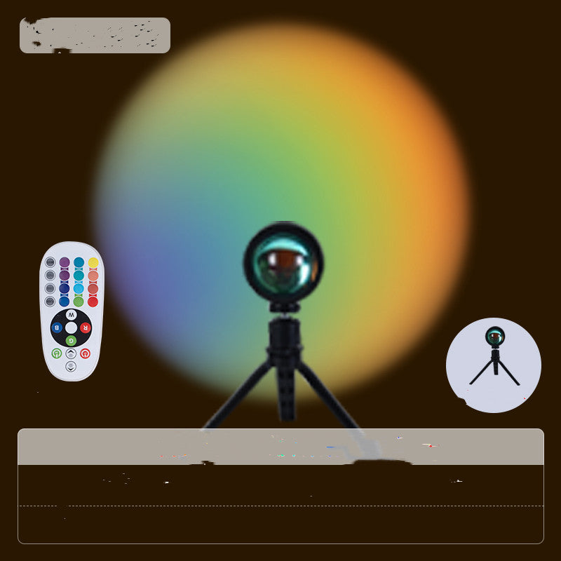 Lampe sunset avec télécommande 16 couleurs