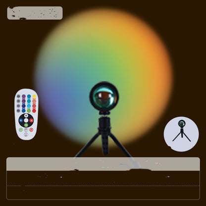 Lampe sunset avec télécommande 16 couleurs