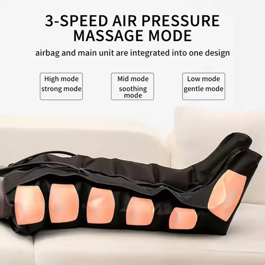 6 bottes de massage à compression d’air airbag bottes pneumatiques utilisées pour la circulation et la relaxation