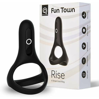 Anneau Pénis Magic Motion Noir