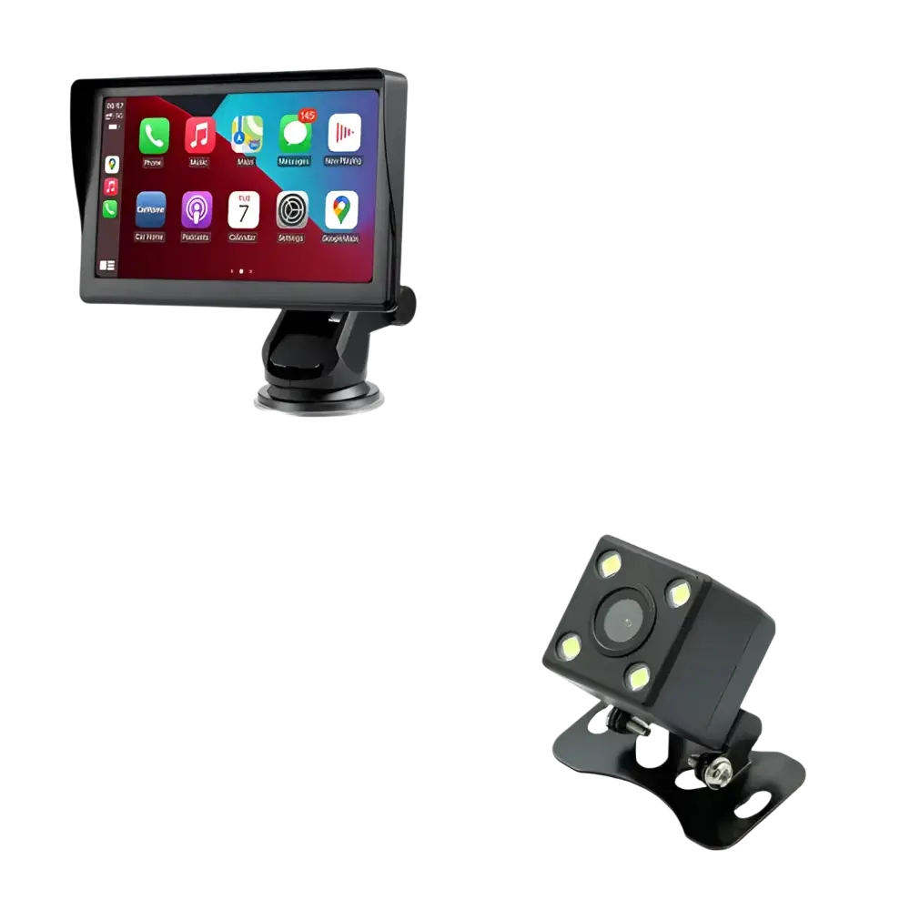 7 IPS Car Smart Screen Wireless Carplay Auto Mobile Phone Projection Screen Navigation - 7inch Carplay set - voiture