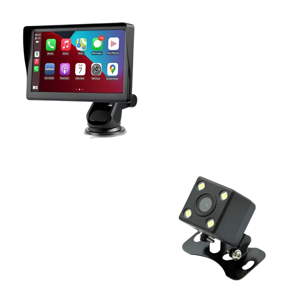 7 IPS Car Smart Screen Wireless Carplay Auto Mobile Phone Projection Screen Navigation - 7inch Carplay set - voiture