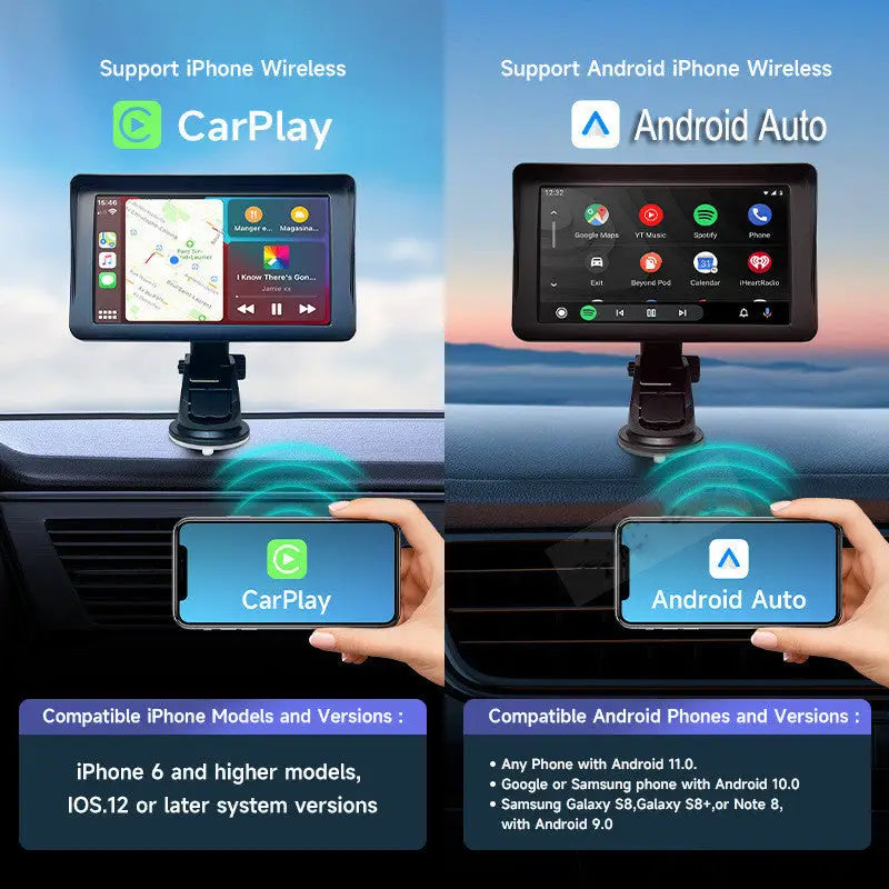 7 IPS Car Smart Screen Wireless Carplay Auto Mobile Phone Projection Screen Navigation - voiture