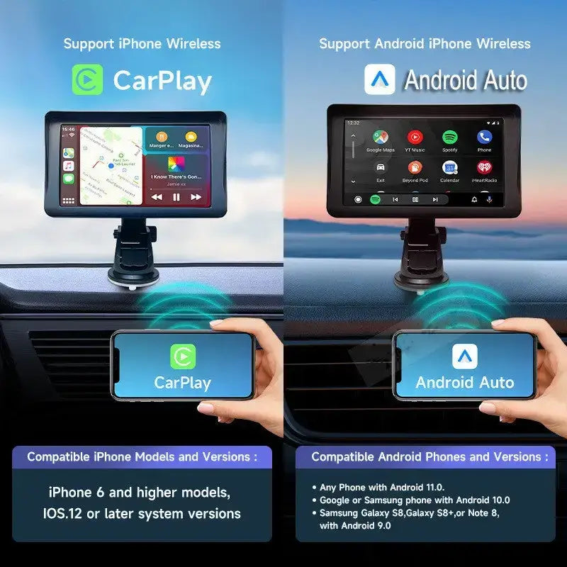 7 IPS Car Smart Screen Wireless Carplay Auto Mobile Phone Projection Screen Navigation - voiture