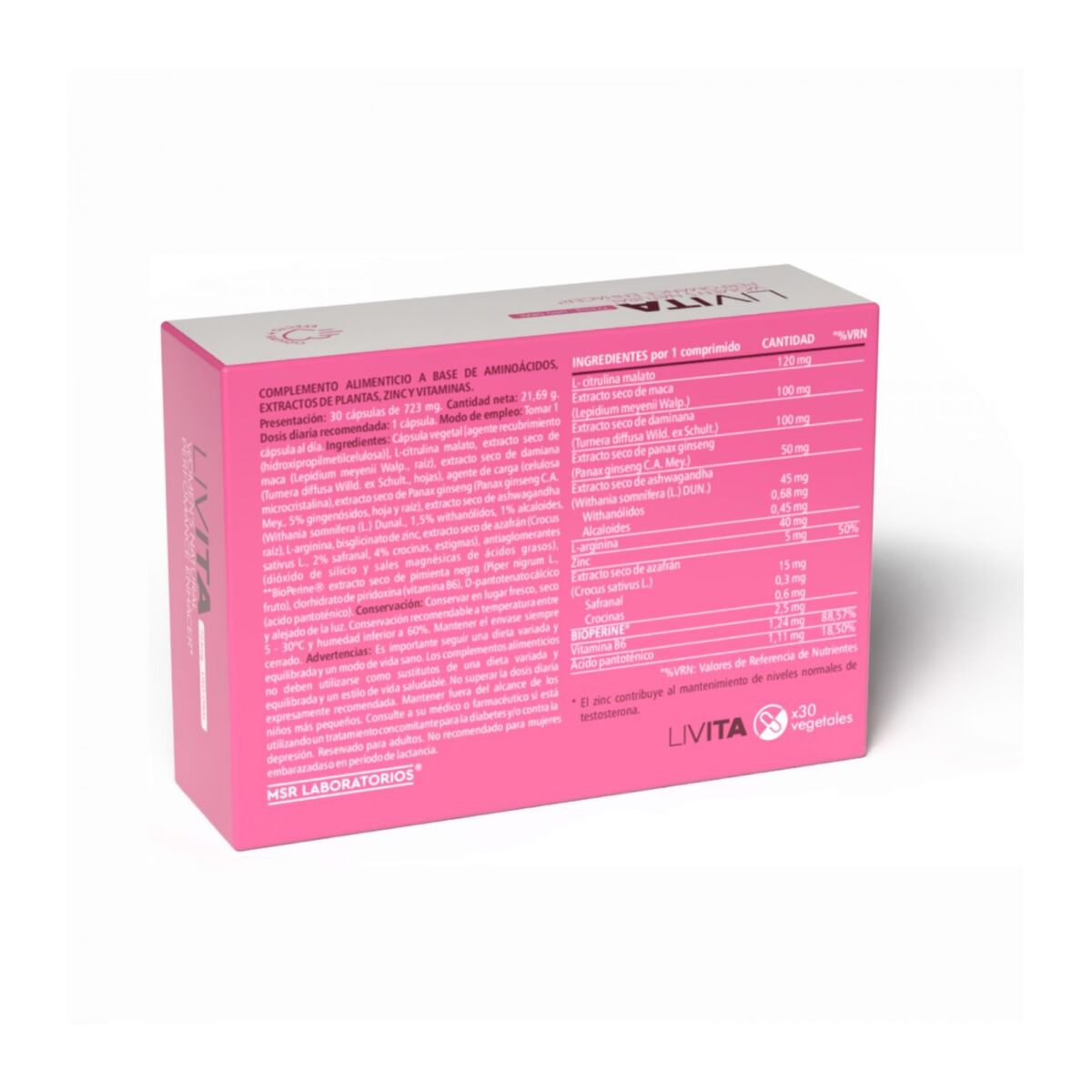 Amélioration de l'Orgasme MSR LABORATORIOS LIVITA