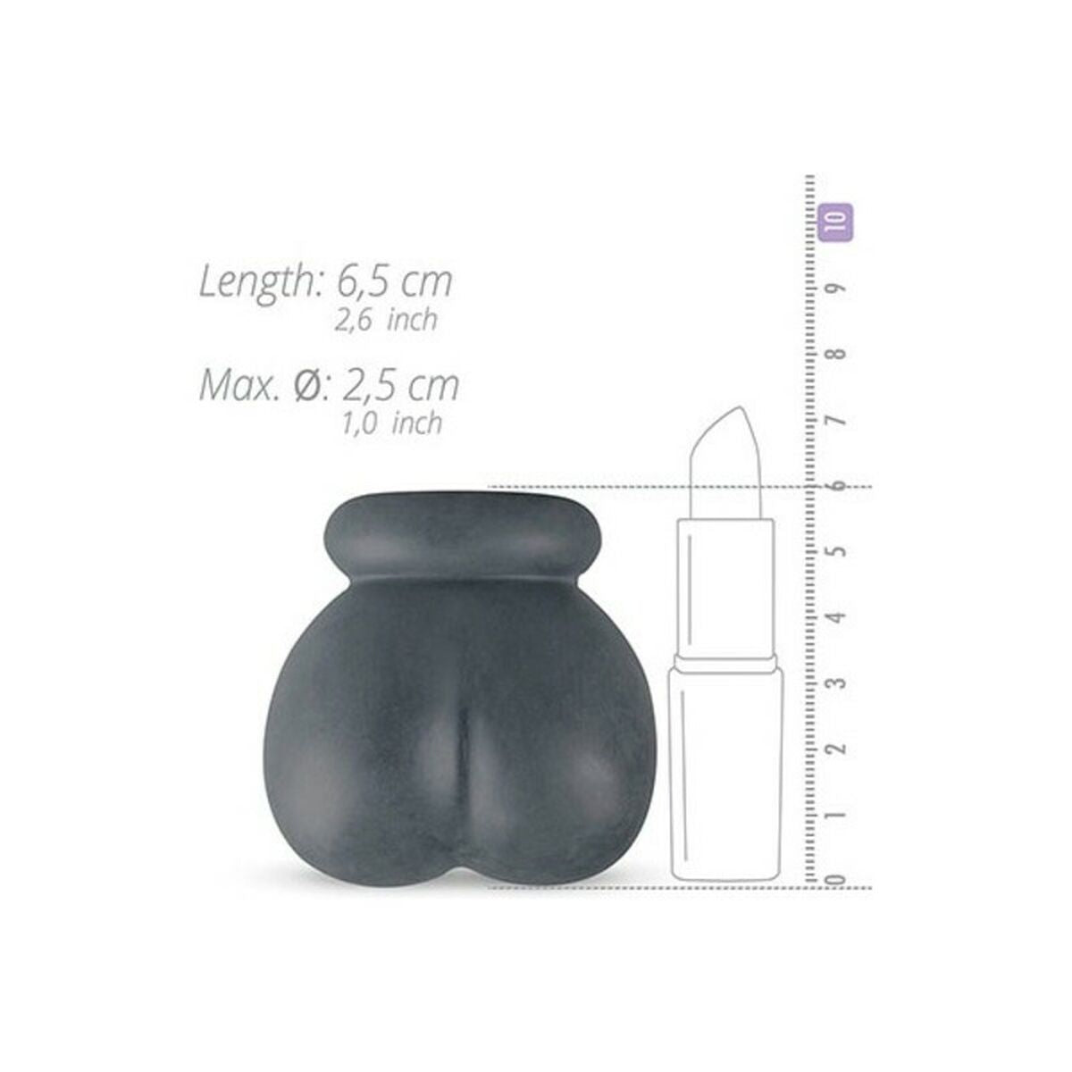 Anneau Pénis Boners Ball Pouch Gris foncé Testicules (Ø 20 mm)