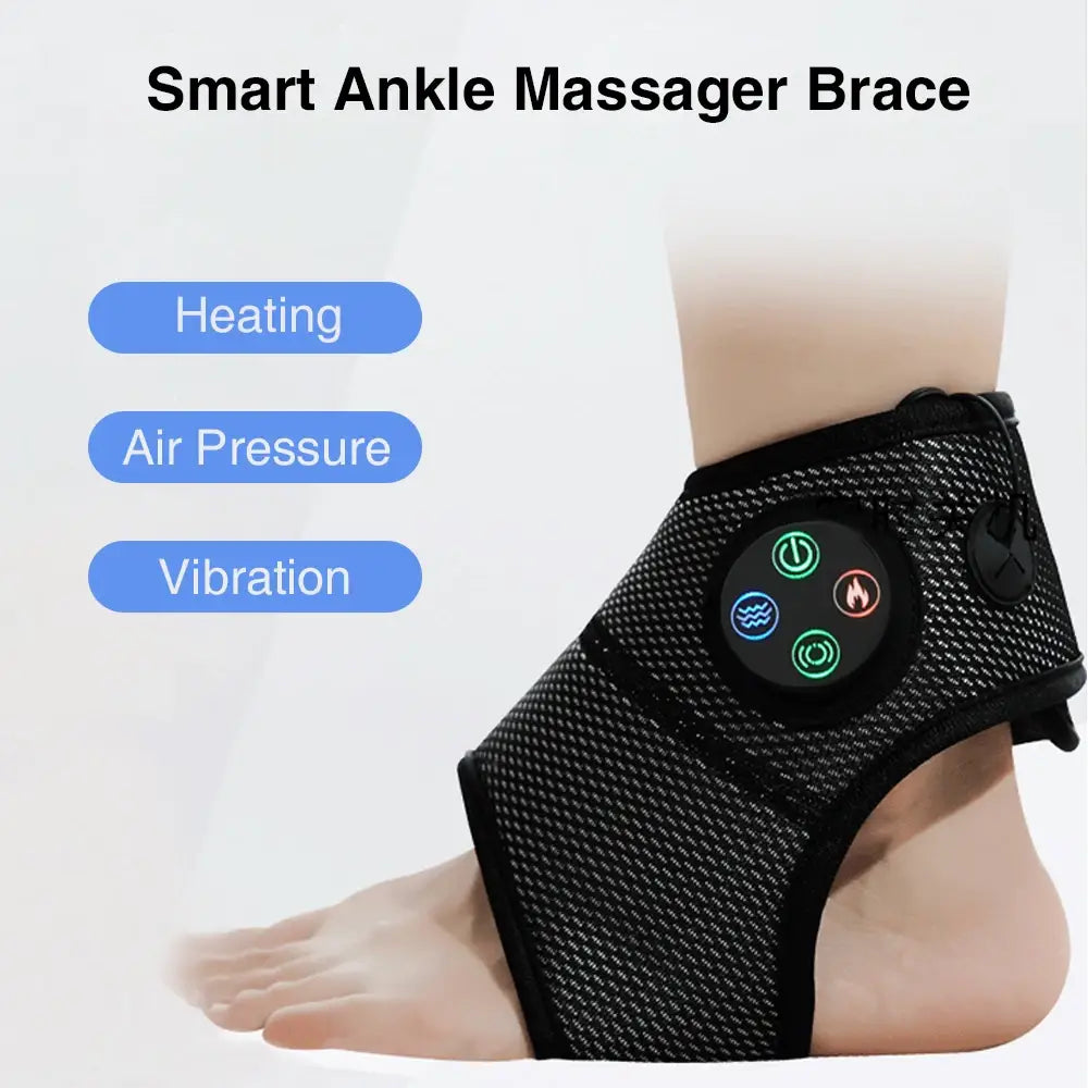 Attelle de cheville massager intelligent avec pression d’air, vibration et chaleur