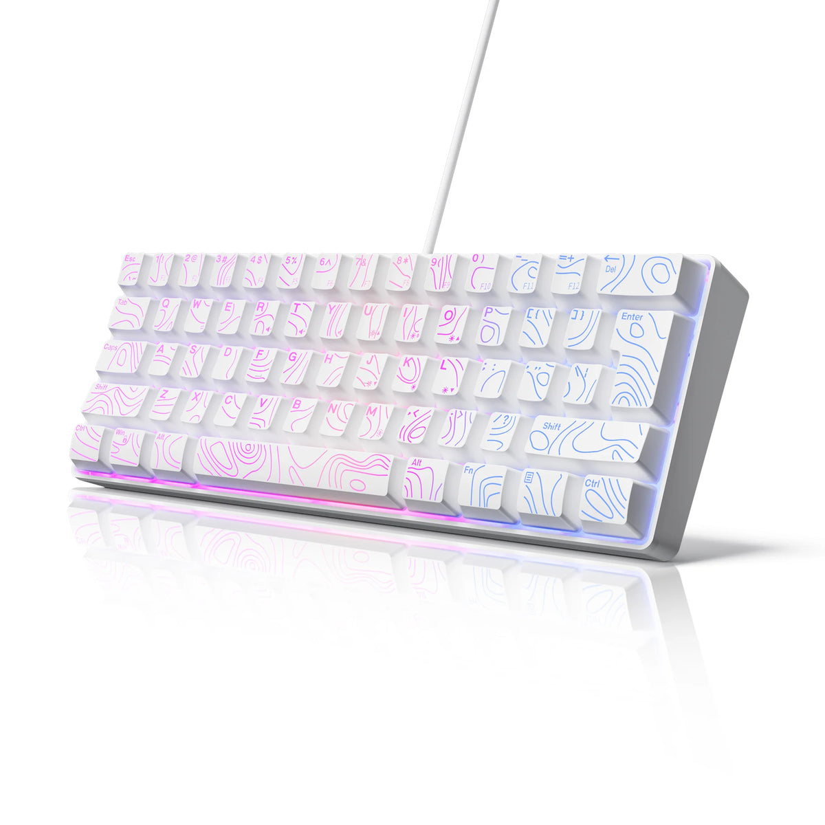Clavier Gaming Compact 60% RGB – Format Mini
