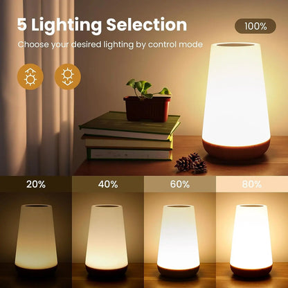 Lampe de chevet tactile RGB 13 couleurs sans fil – vue 4