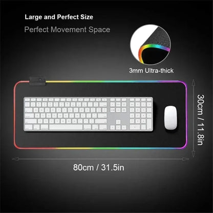 Tapis de Souris XXL RGB – Desk Mat LED Gaming