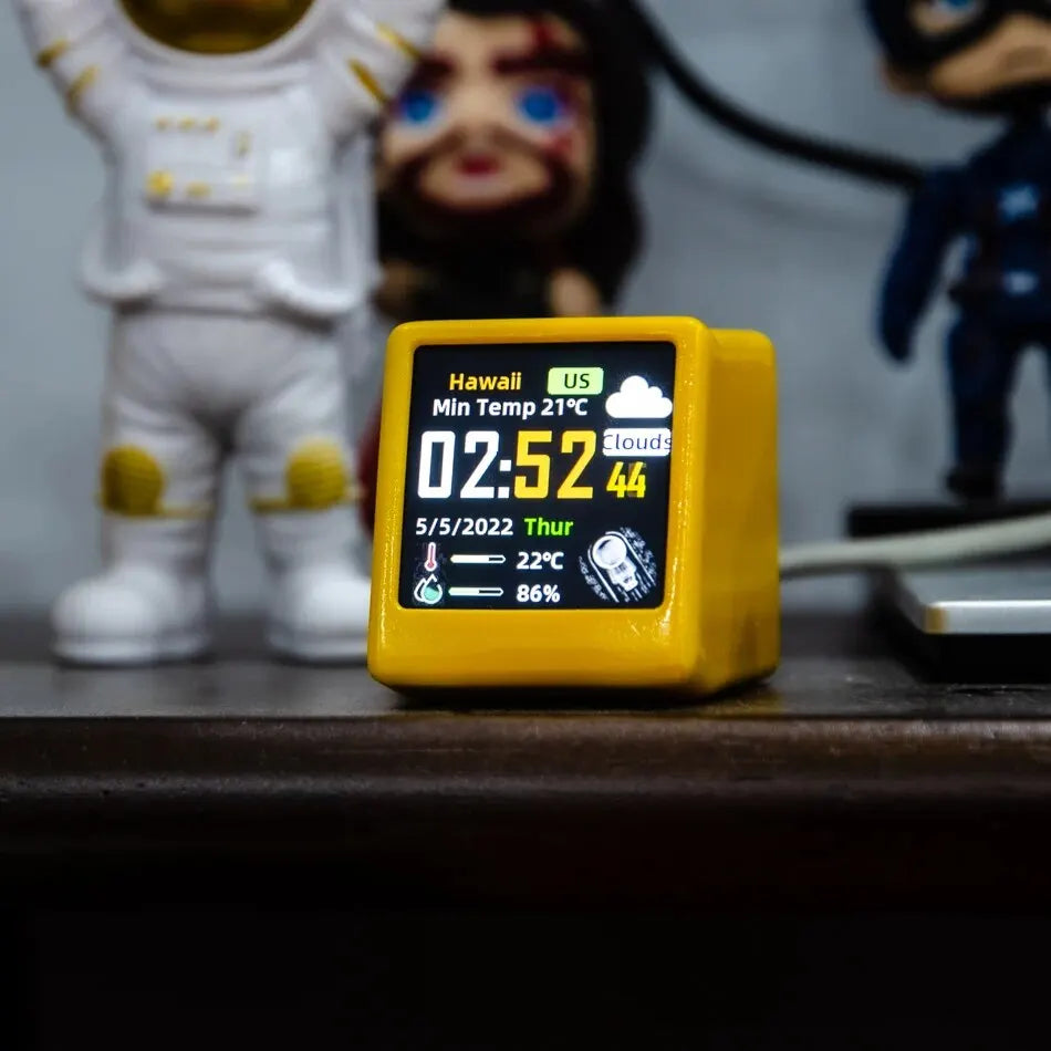 Horloge connectée GeekMagic écran IPS météo Wi-Fi