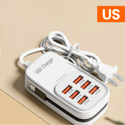 Station de Charge 6 en 1 – 3 Ports USB-C PD & 3 USB