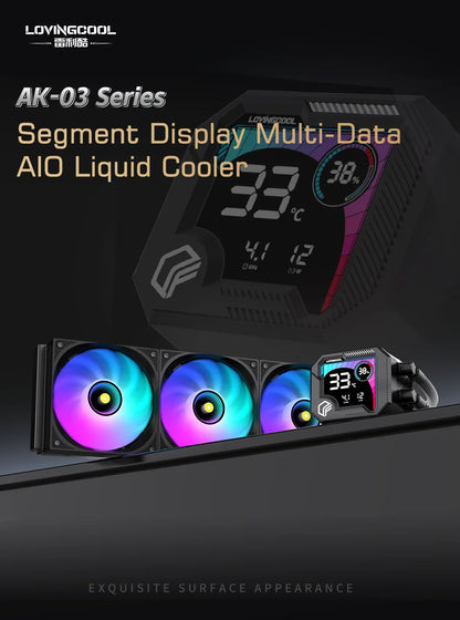 Watercooling CPU ARGB LOVINGCOOL AK – Écran Dynamique (240/360 mm)